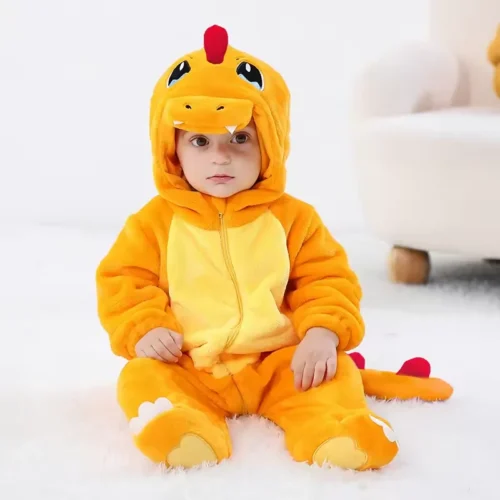 Alternative view of Pijama Infantil charmander - Kigurumi Pokemon