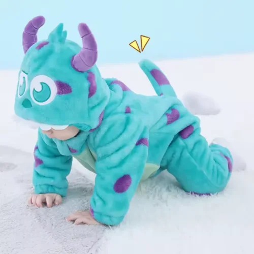 Alternative view of Pijama Infantil Sulley 2025 - Kigurumi Monstros SA Azul