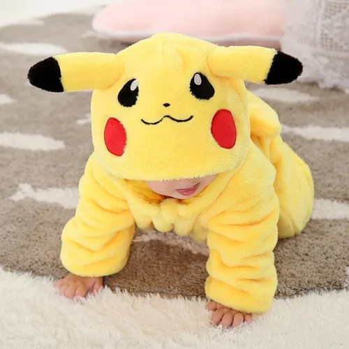 Pijama Infantil Pikachu - Kigurumi Pokémon Amarelo