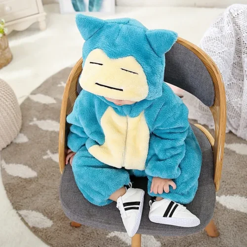 Pijama Infantil Snorlax - Kigurumi Pokémon Azul