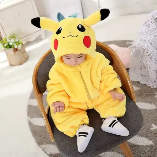 Alternative view of Pijama Infantil Pikachu - Kigurumi Pokémon Amarelo